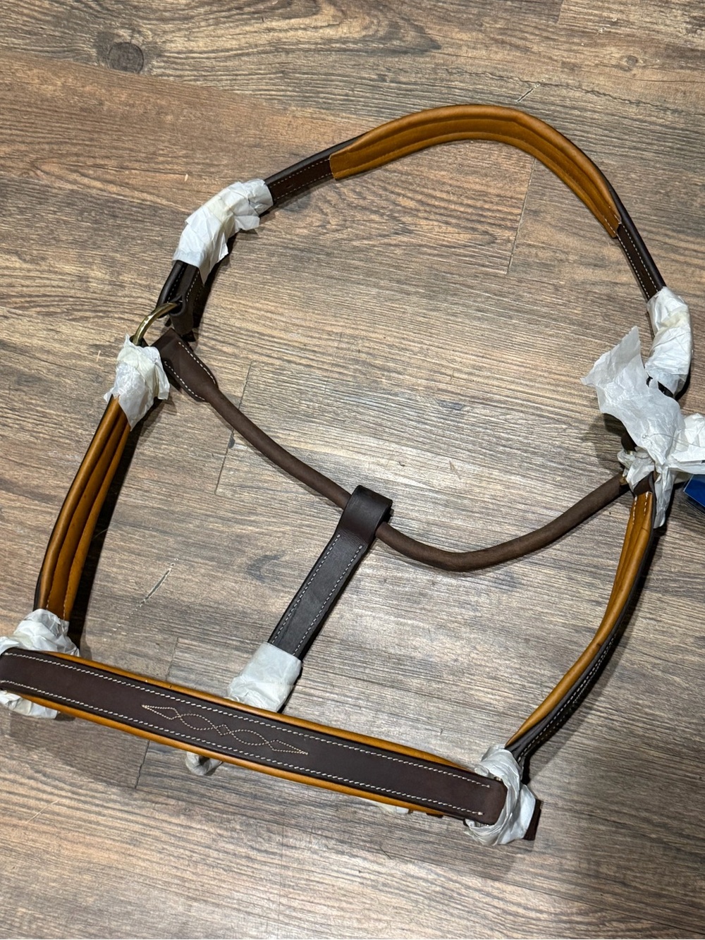 Ovation luxury leather halter HORSE size- choice of color - Picture 9 of 10
